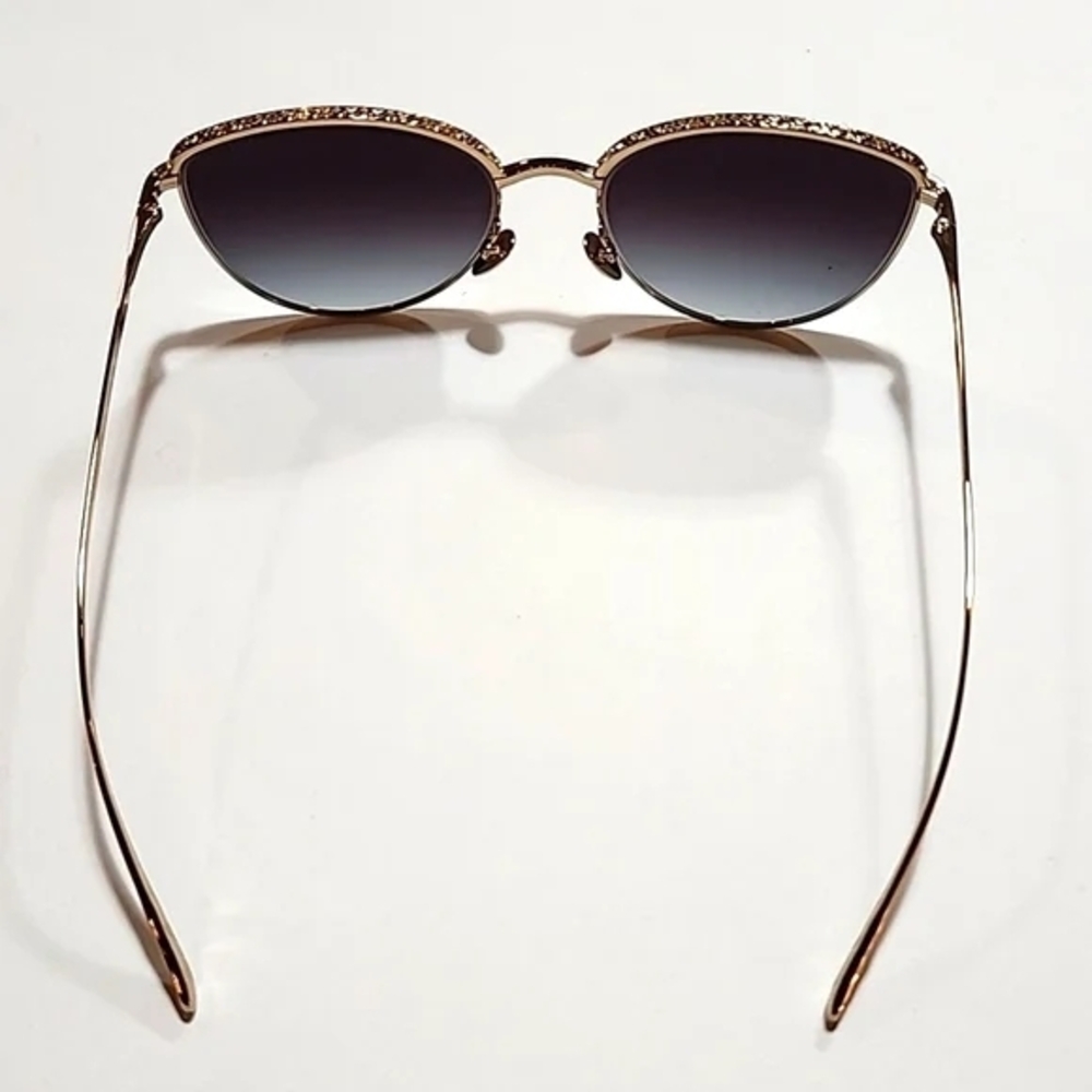 CHANEL Gold and Black Sunglasses - Picture 7 of 14
